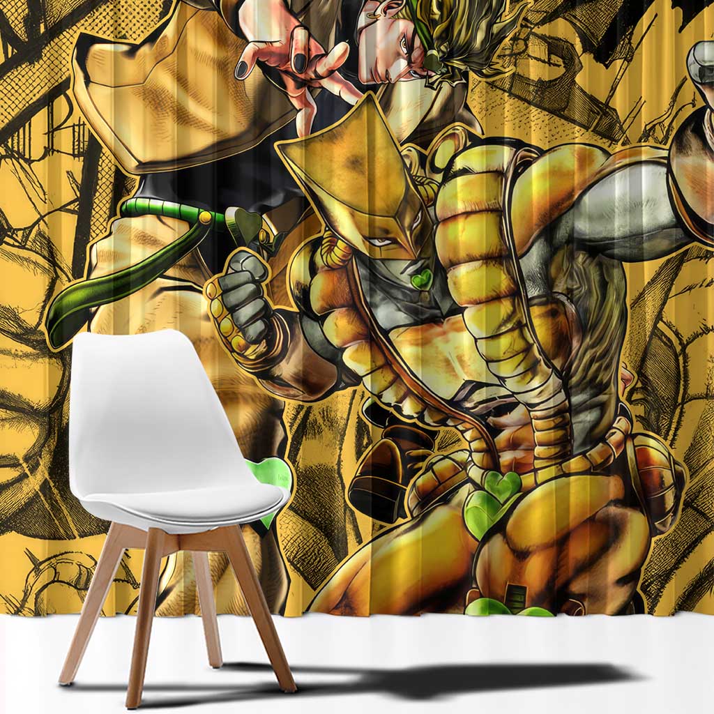 Dio Brando oJo's Bizarre Adventure Window Curtain Anime Style