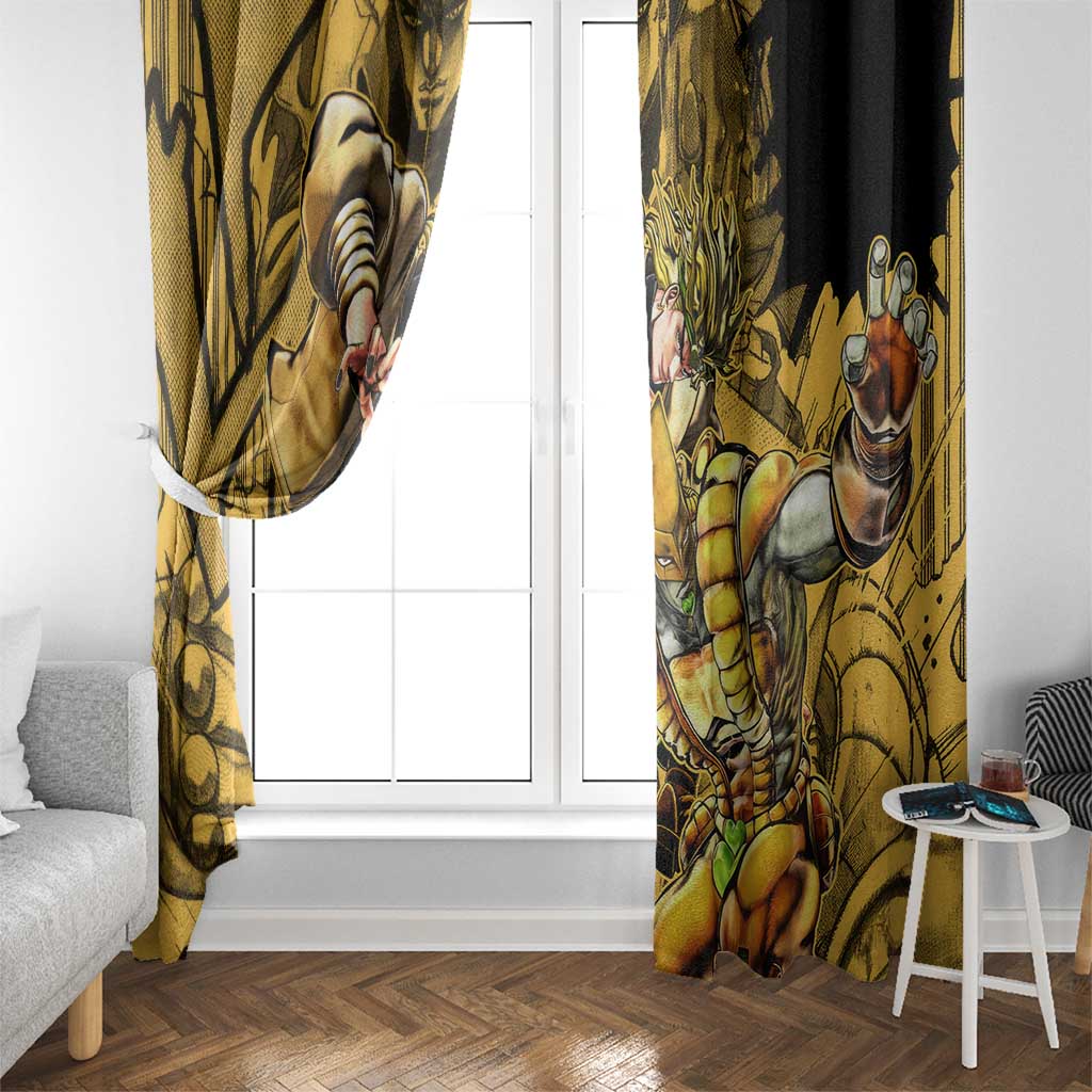Dio Brando oJo's Bizarre Adventure Window Curtain Anime Style