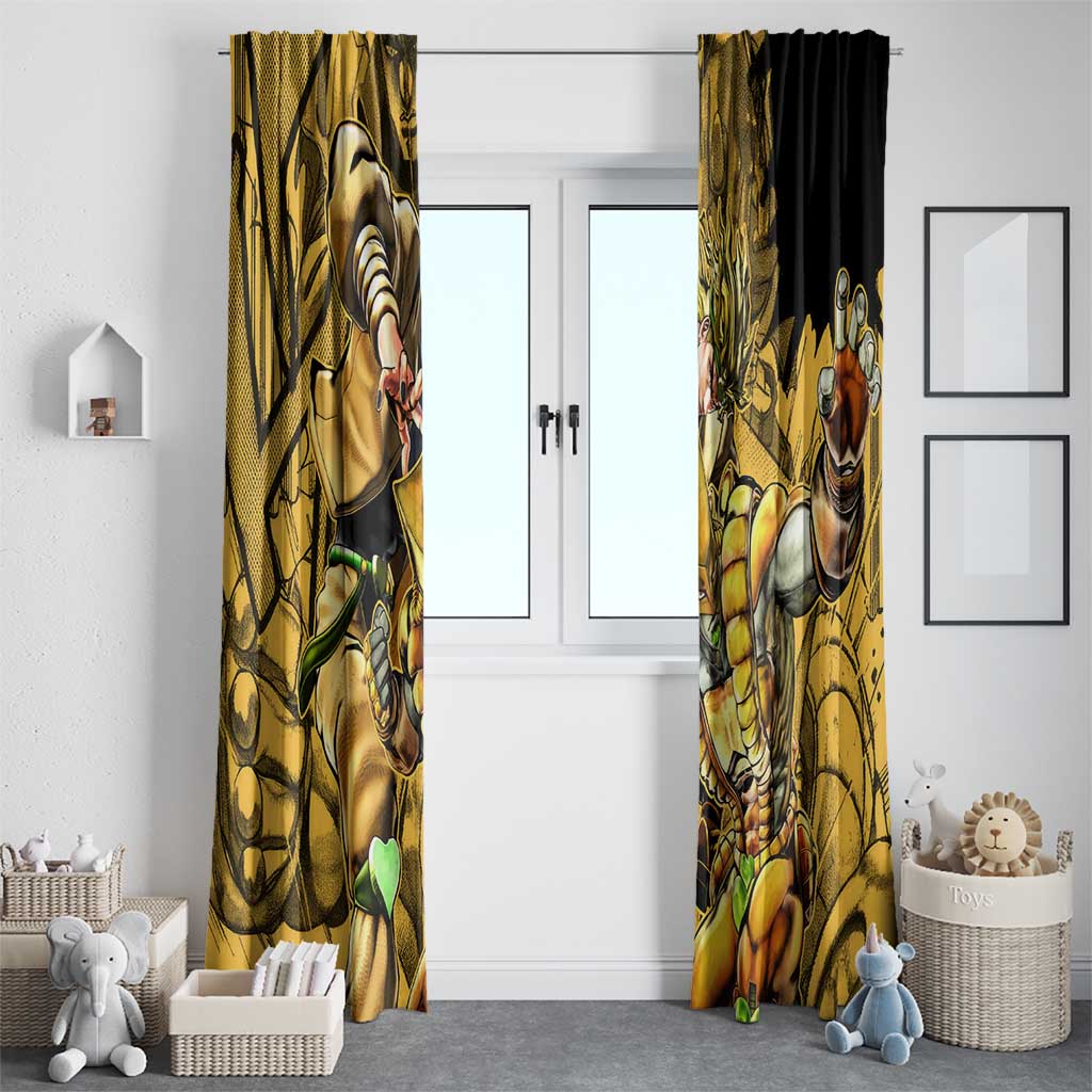 Dio Brando oJo's Bizarre Adventure Window Curtain Anime Style