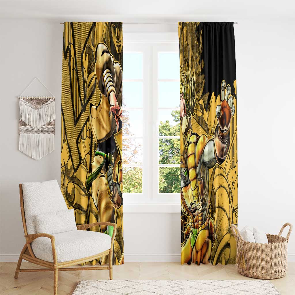 Dio Brando oJo's Bizarre Adventure Window Curtain Anime Style