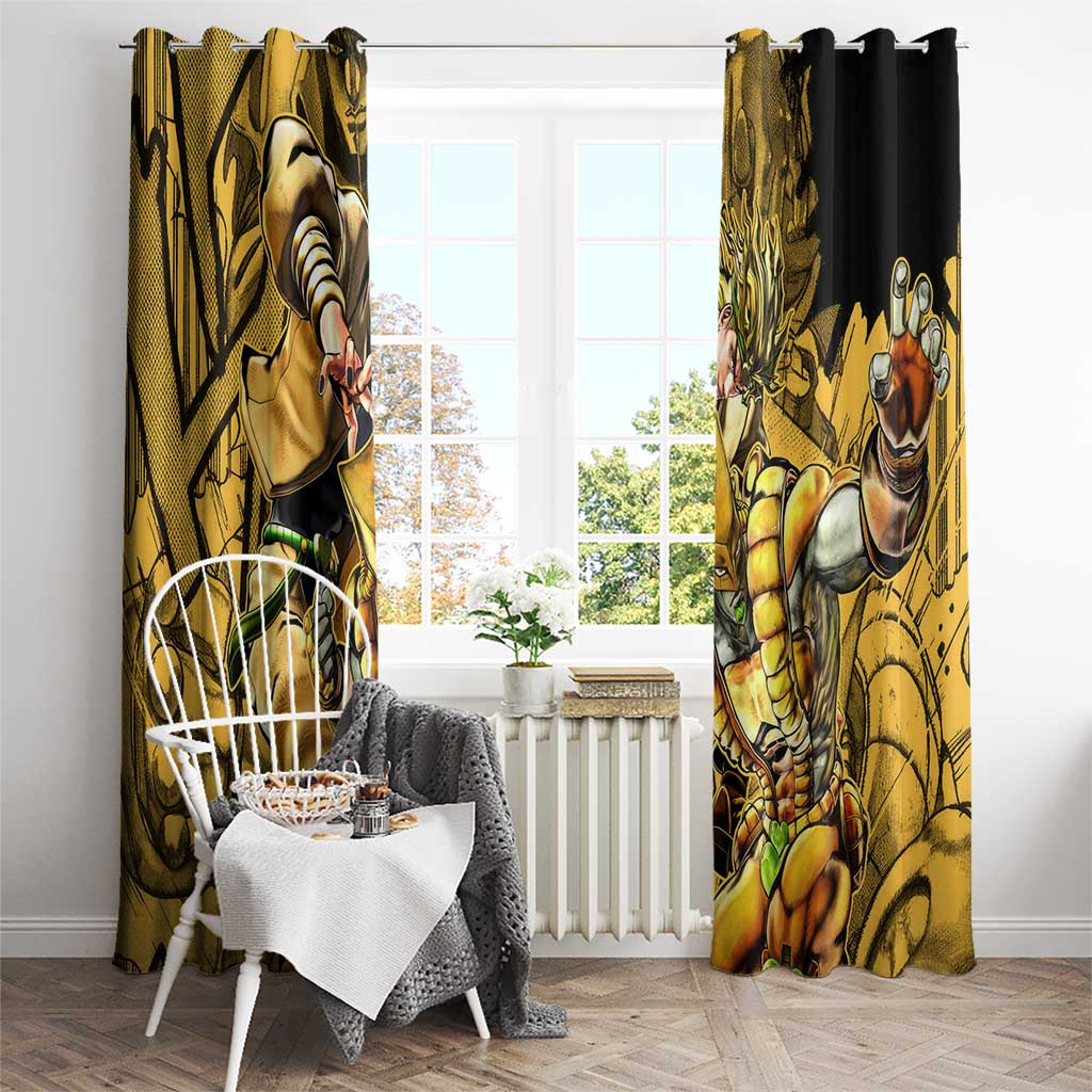Dio Brando oJo's Bizarre Adventure Window Curtain Anime Style