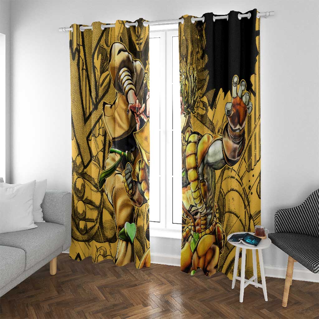 Dio Brando oJo's Bizarre Adventure Window Curtain Anime Style