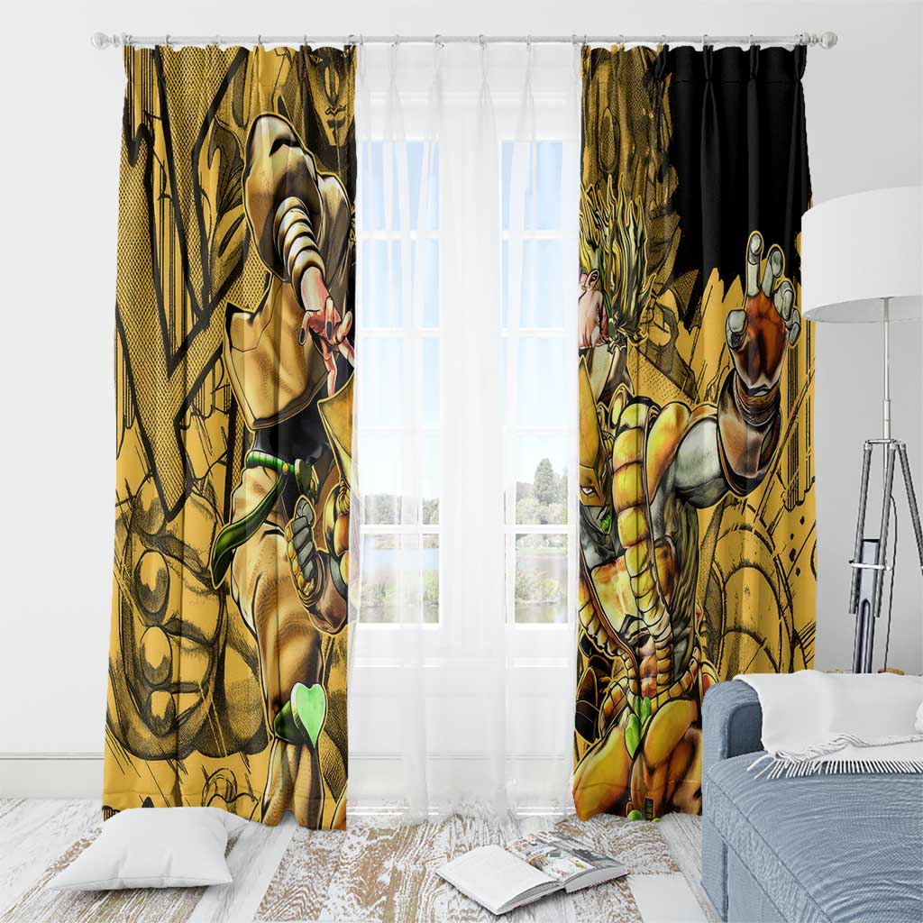 Dio Brando oJo's Bizarre Adventure Window Curtain Anime Style