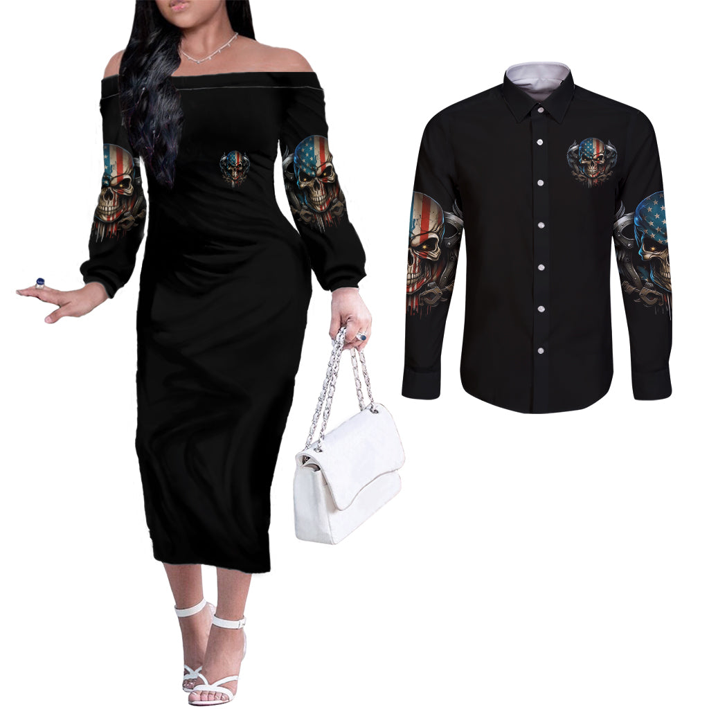 i-can-fix-stupid-but-its-gonna-hurt-couples-matching-off-the-shoulder-long-sleeve-dress-and-long-sleeve-button-shirt