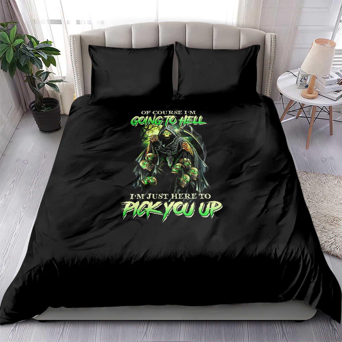 of-course-im-going-to-hell-skull-bedding-set