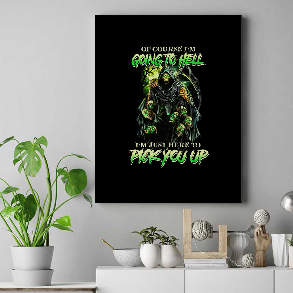 of-course-im-going-to-hell-skull-canvas-wall-art