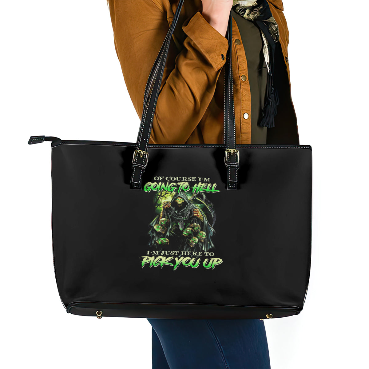 of-course-im-going-to-hell-skull-leather-tote-bag