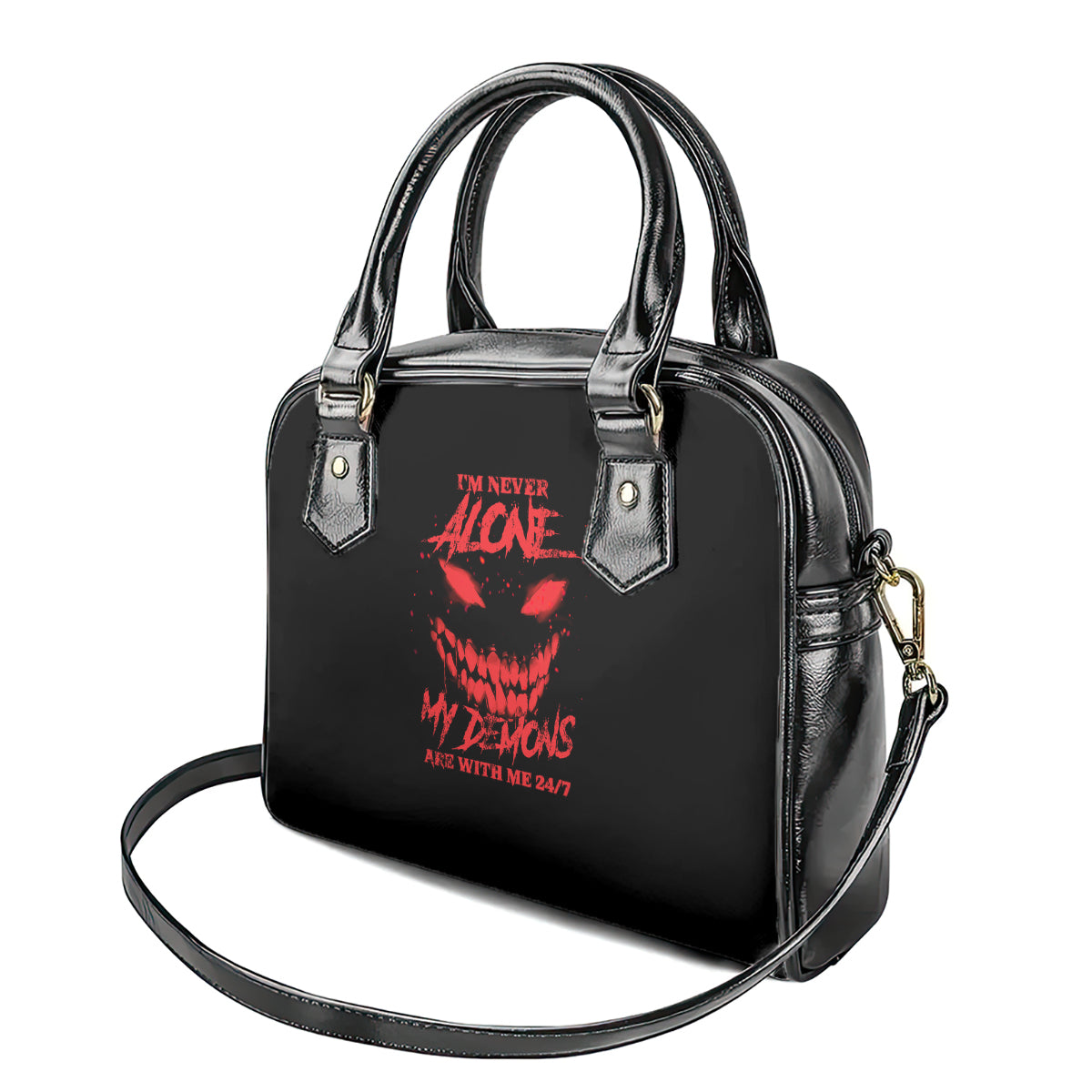 im-never-alone-my-demon-are-with-me-shoulder-handbag