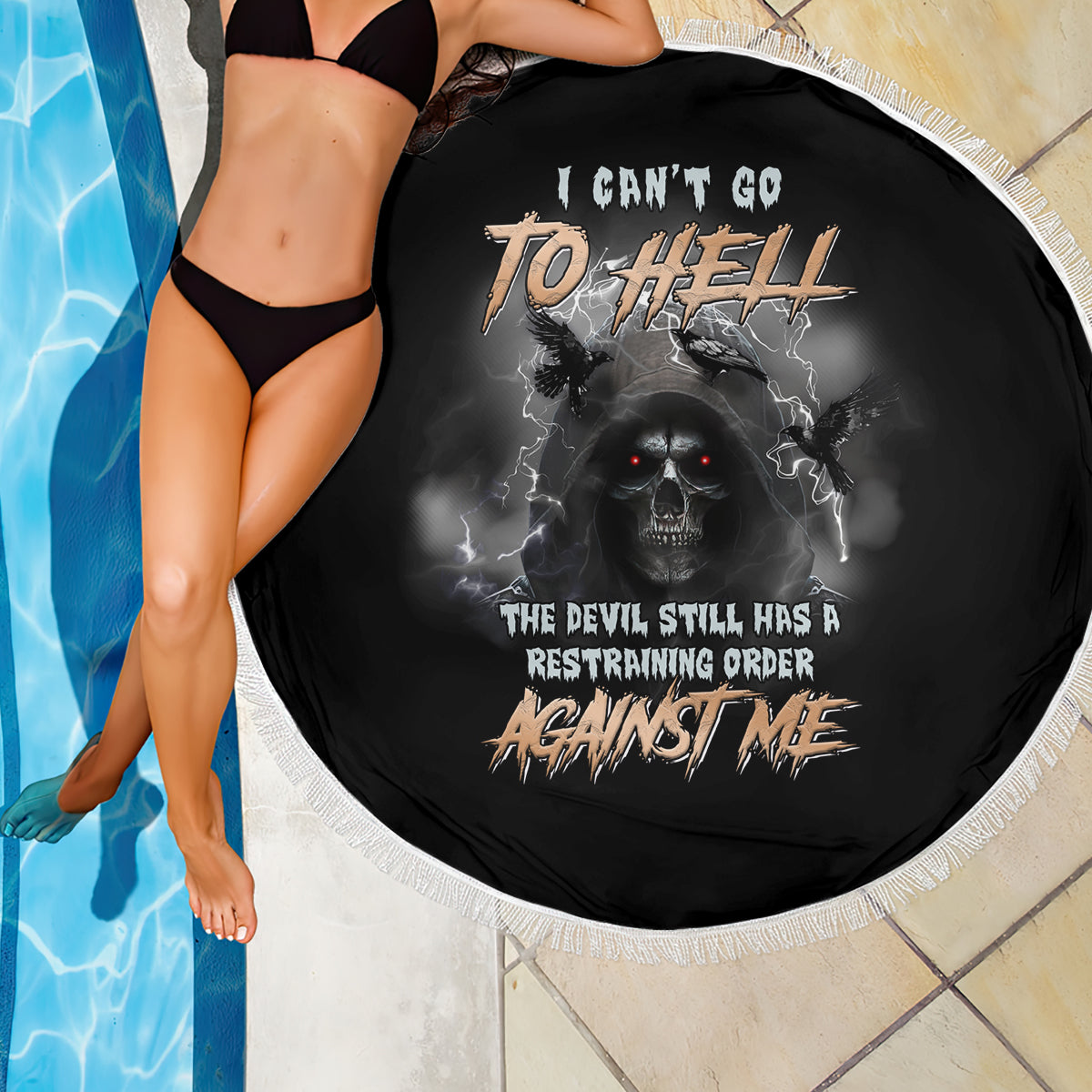 i-cant-go-to-hell-reaper-bat-beach-blanket