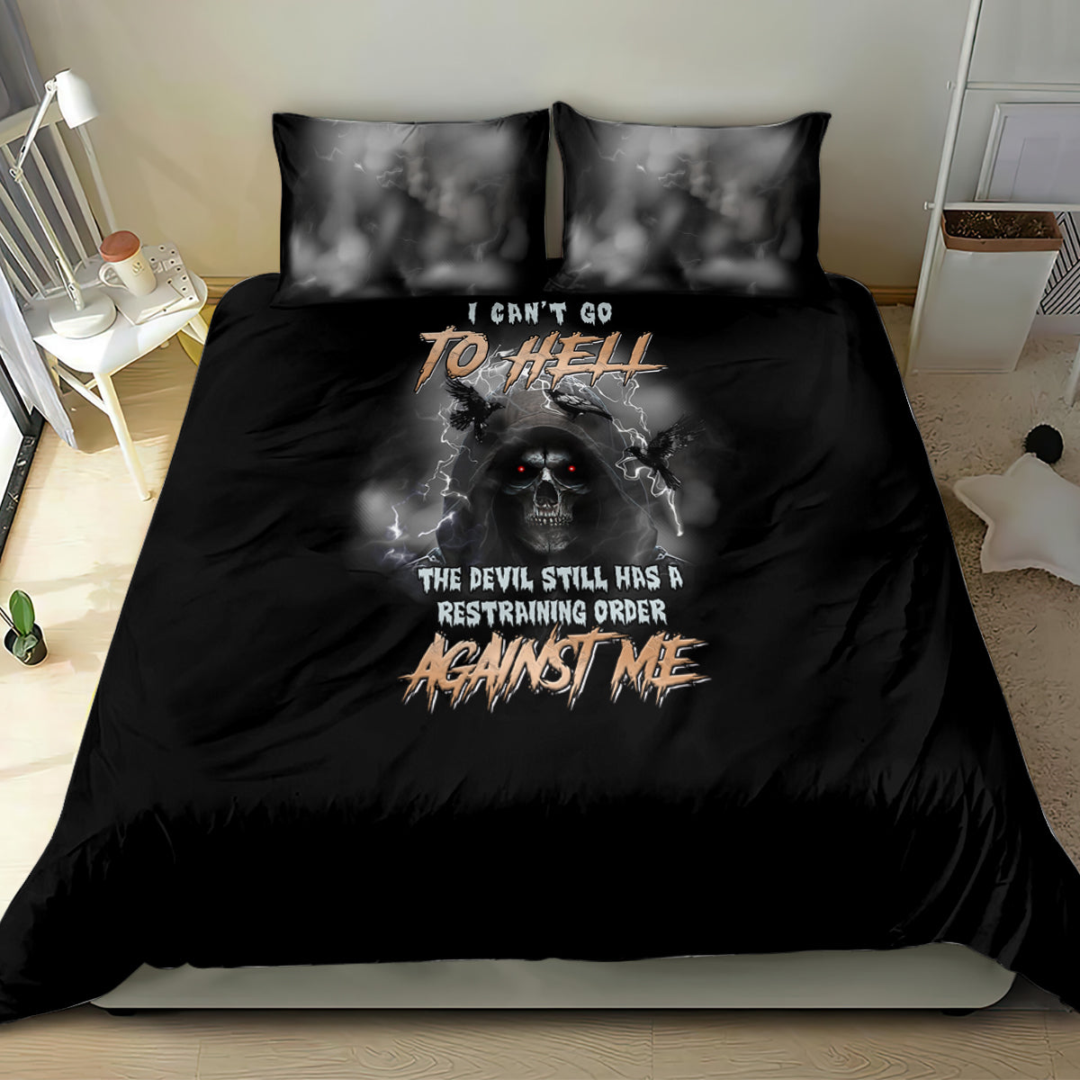 i-cant-go-to-hell-reaper-bat-bedding-set