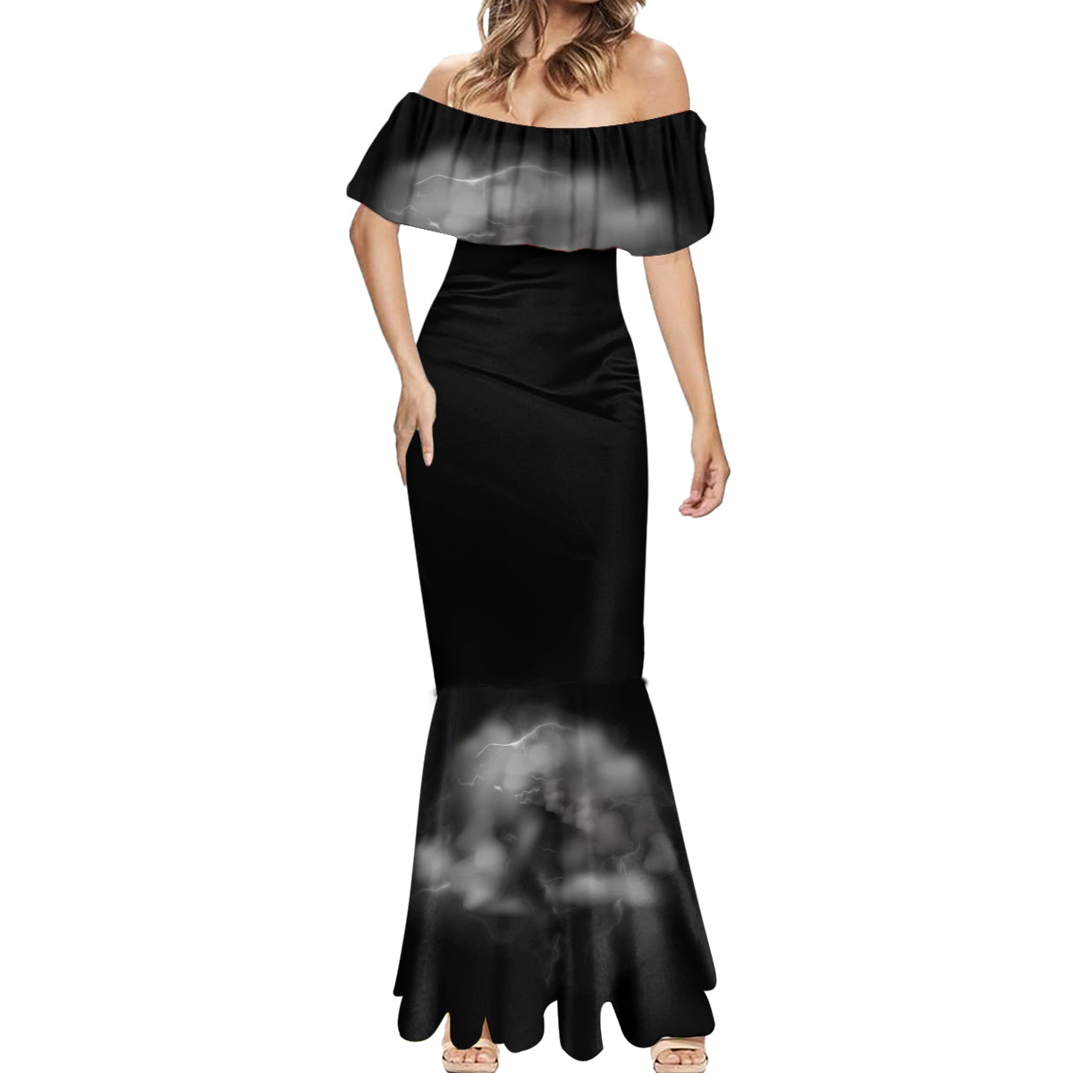 i-cant-go-to-hell-reaper-bat-mermaid-dress