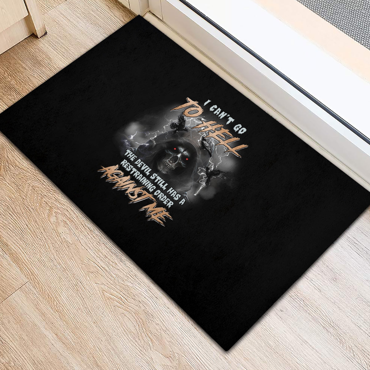 i-cant-go-to-hell-reaper-bat-rubber-doormat