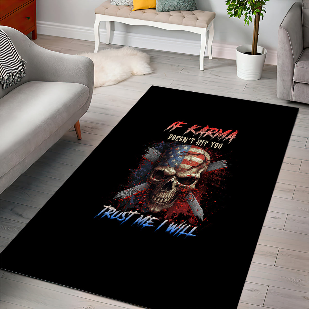 if-karma-doesnt-hit-you-trust-me-i-will-area-rug