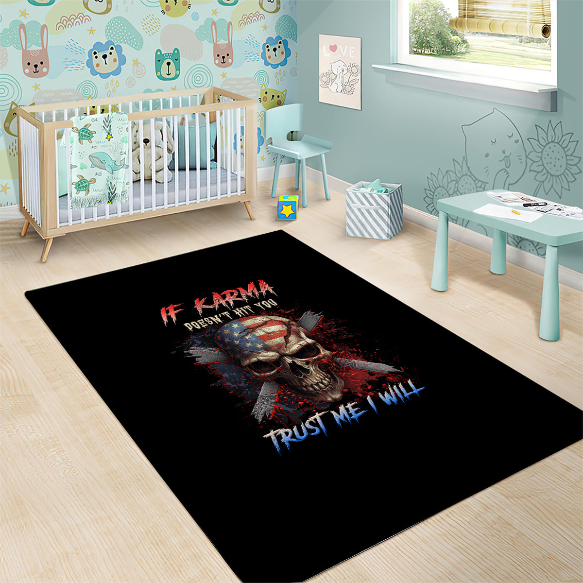 if-karma-doesnt-hit-you-trust-me-i-will-area-rug