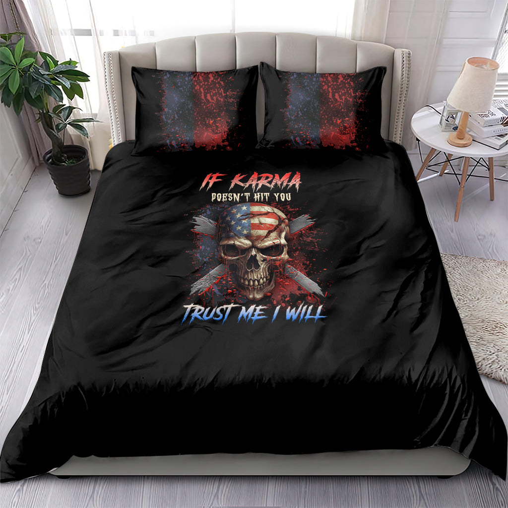 if-karma-doesnt-hit-you-trust-me-i-will-bedding-set