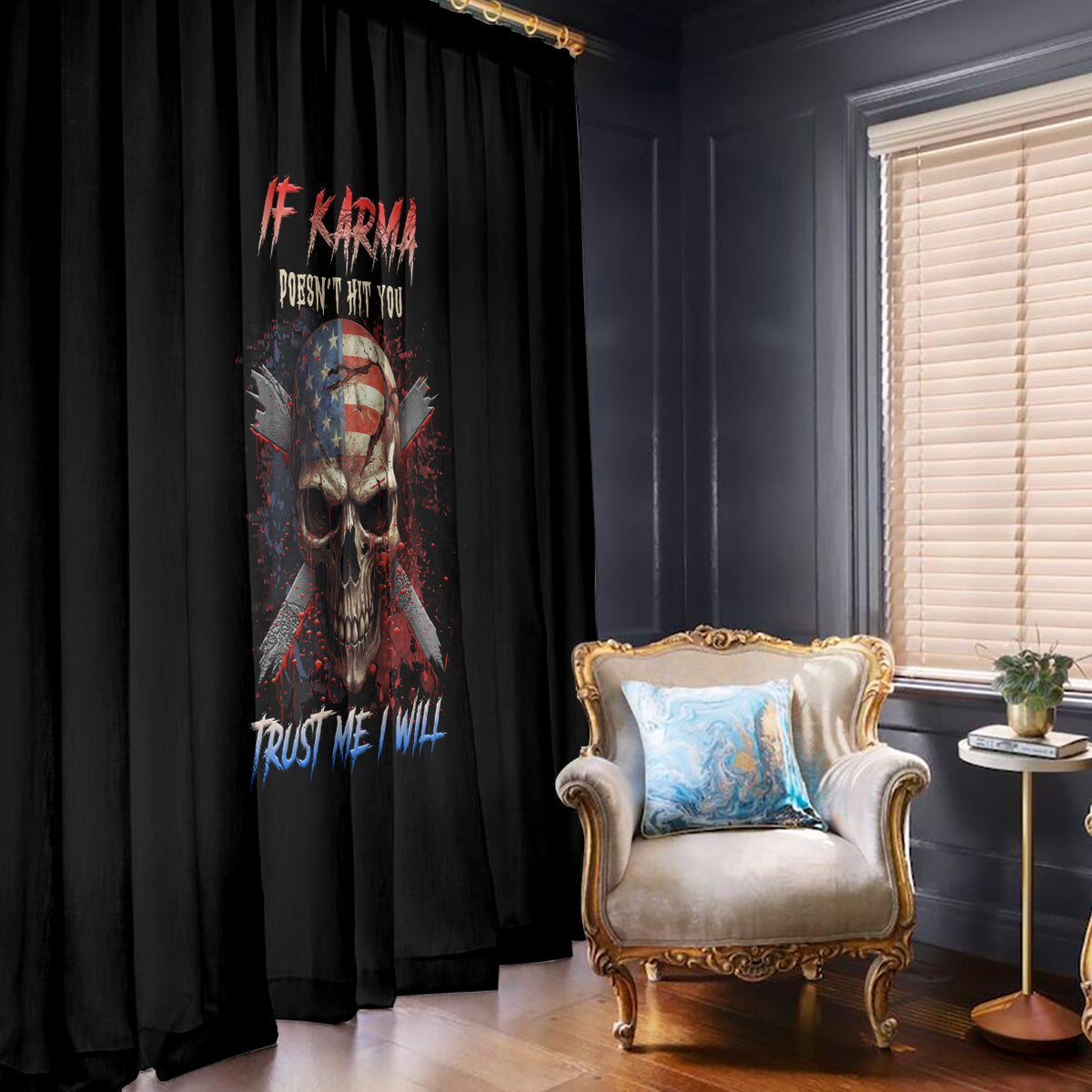 if-karma-doesnt-hit-you-trust-me-i-will-window-curtain