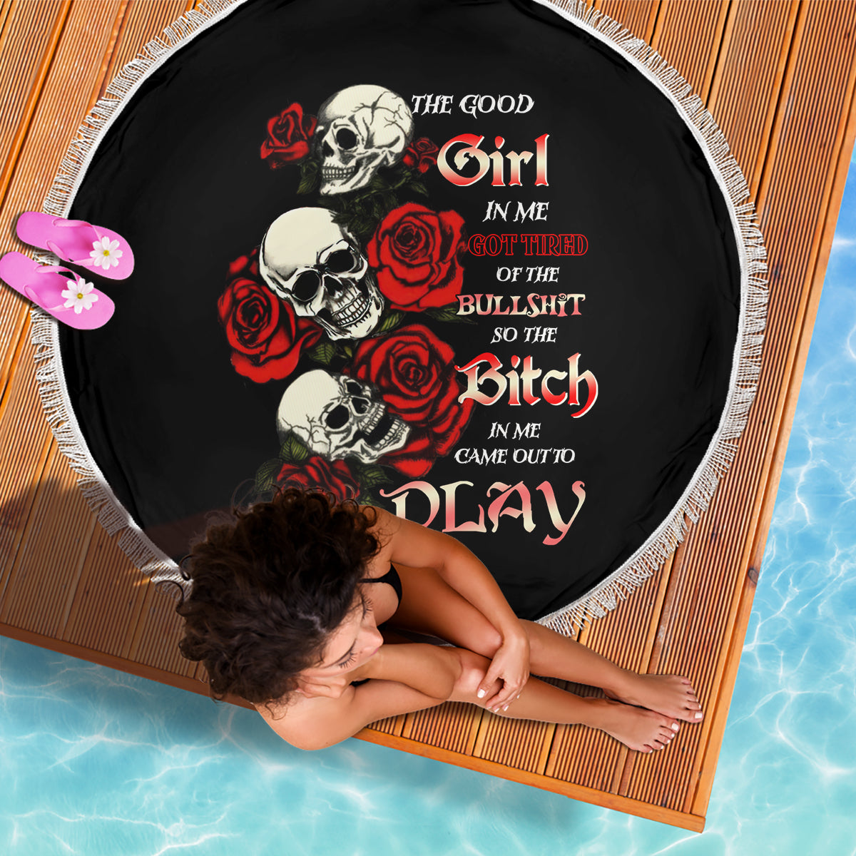 the-good-girl-in-me-3-skulls-rose-vintage-beach-blanket