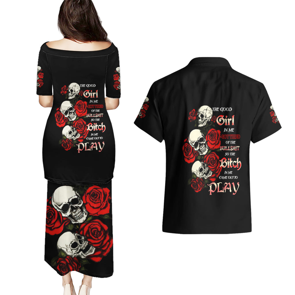the-good-girl-in-me-3-skulls-rose-vintage-couples-matching-puletasi-dress-and-hawaiian-shirt