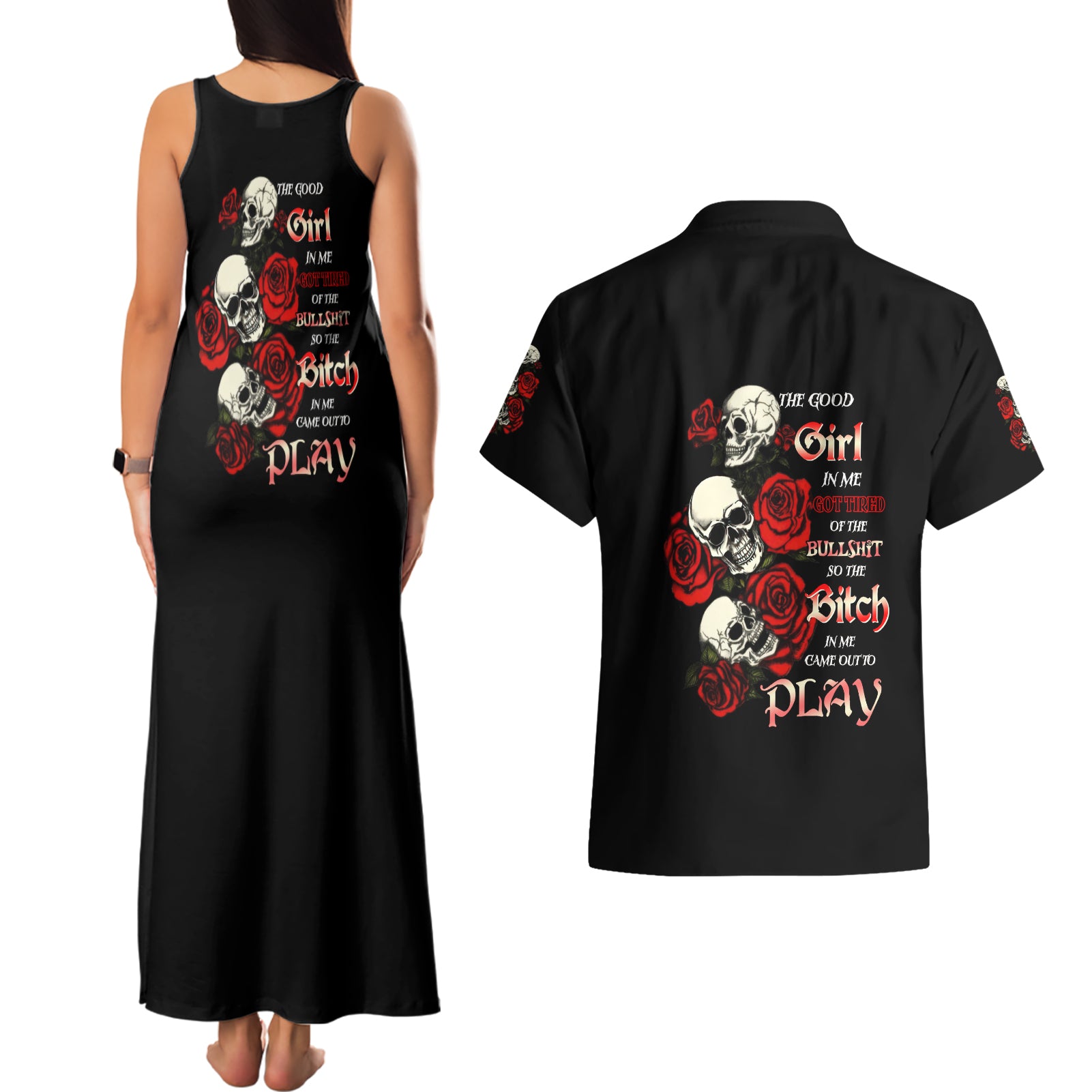 the-good-girl-in-me-3-skulls-rose-vintage-couples-matching-tank-maxi-dress-and-hawaiian-shirt