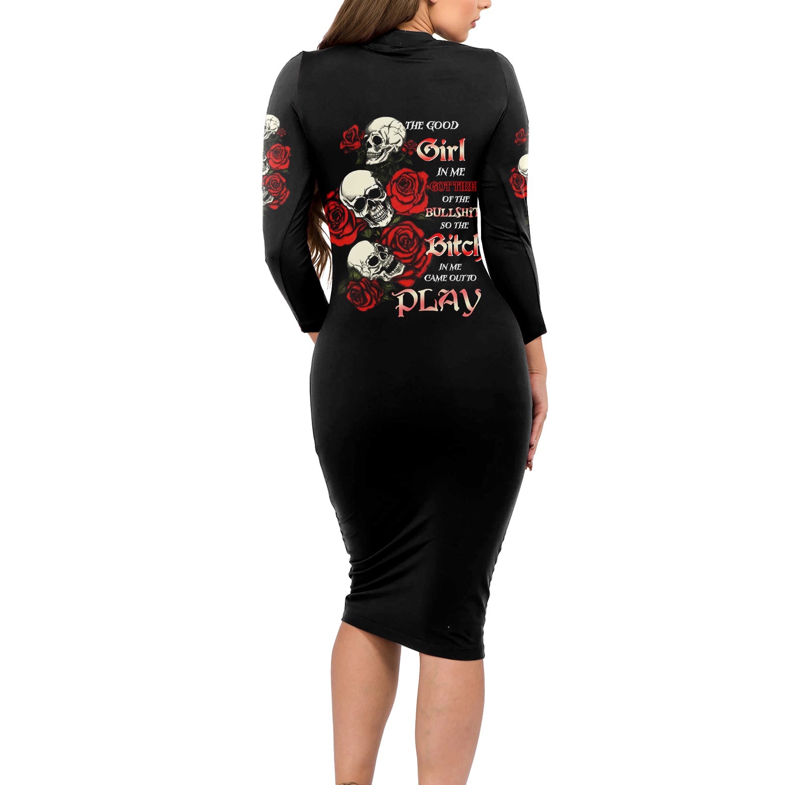 the-good-girl-in-me-3-skulls-rose-vintage-long-sleeve-bodycon-dress