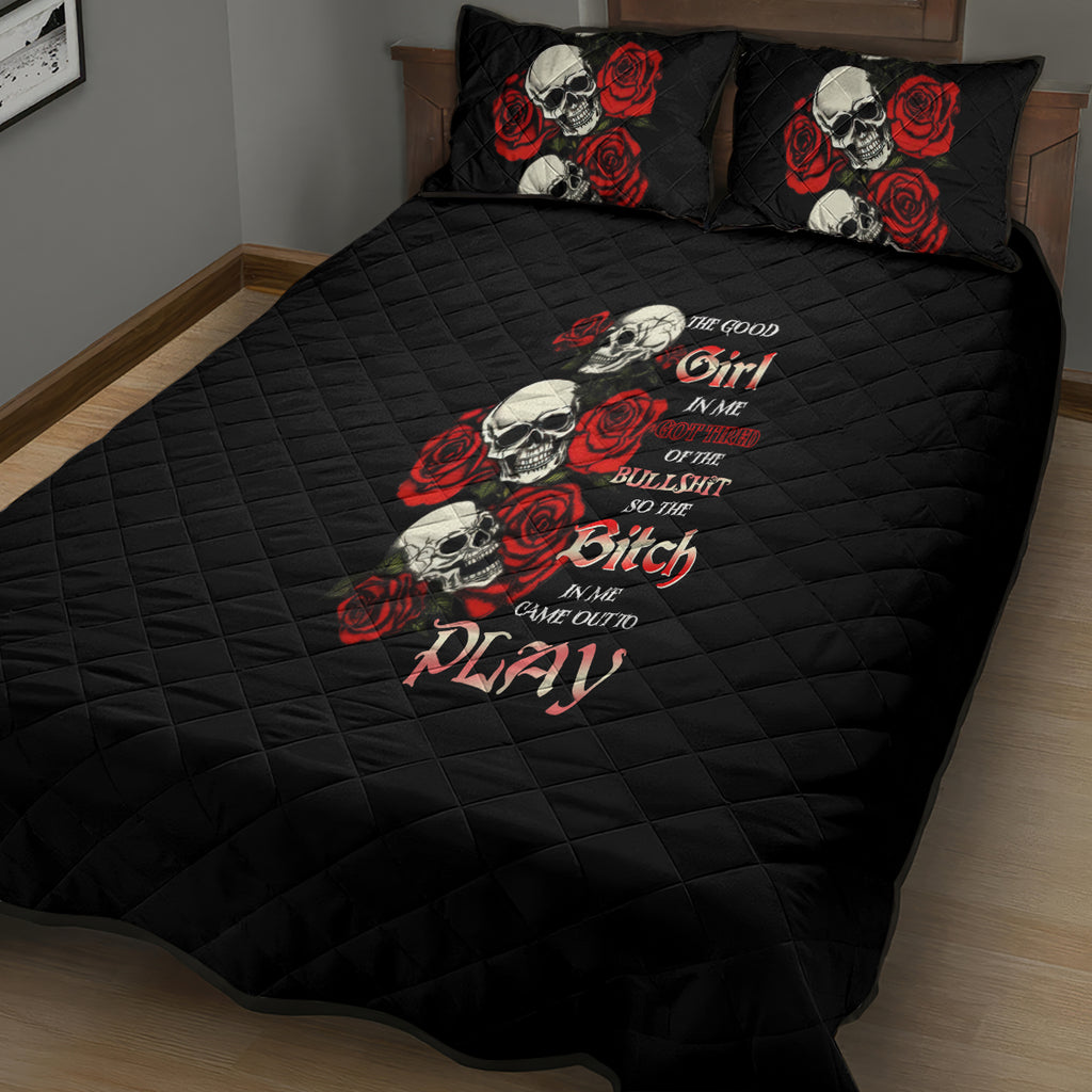 the-good-girl-in-me-3-skulls-rose-vintage-quilt-bed-set