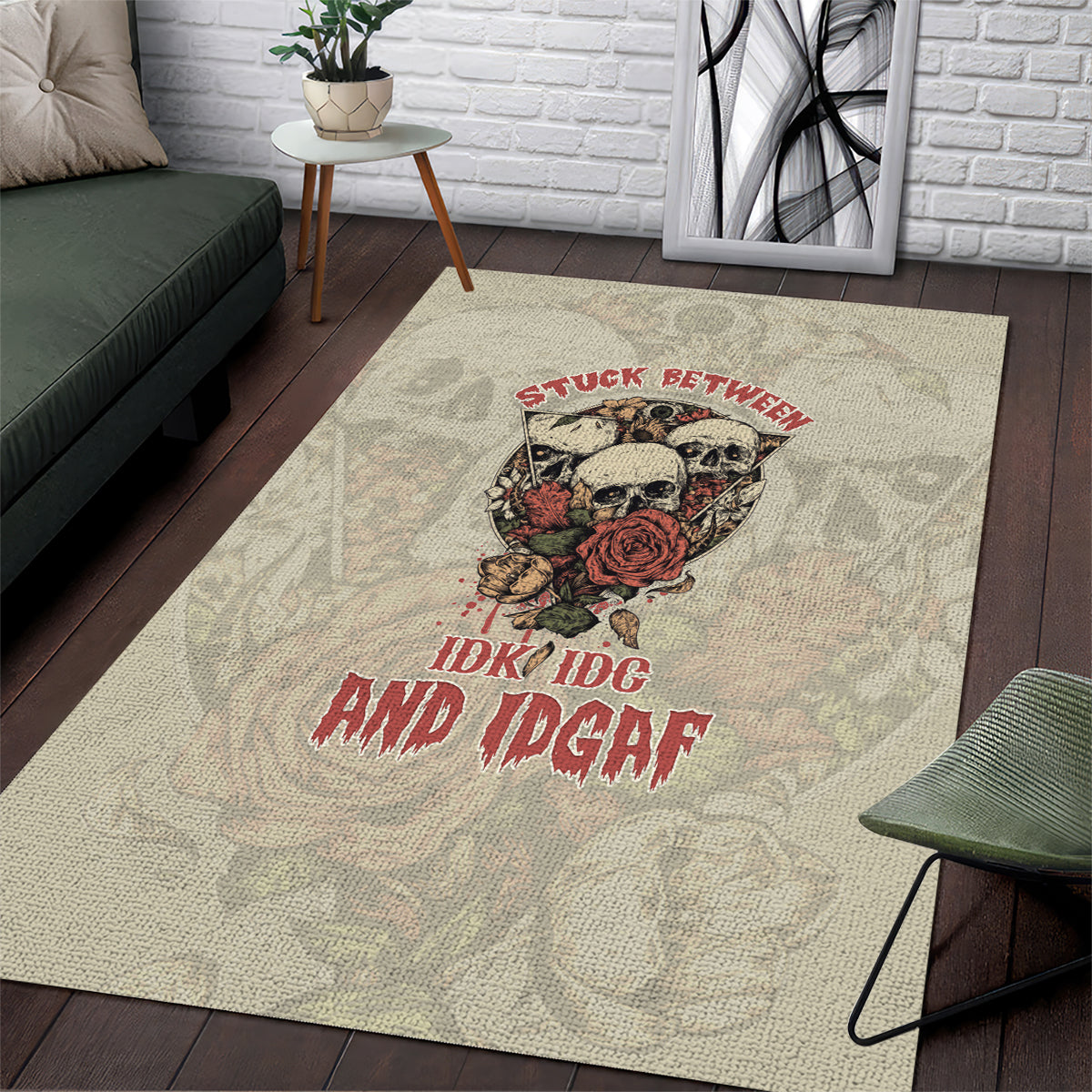 stuck-between-idk-idc-and-idgaf-skull-area-rug