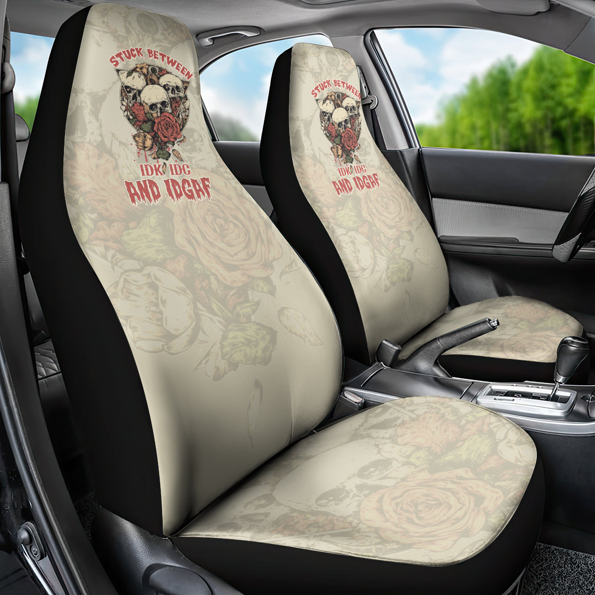 stuck-between-idk-idc-and-idgaf-skull-car-seat-cover