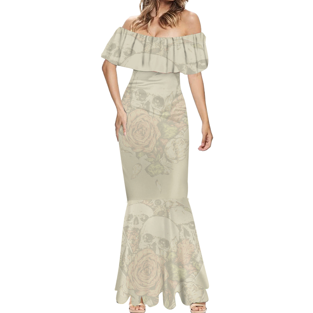 stuck-between-idk-idc-and-idgaf-skull-mermaid-dress