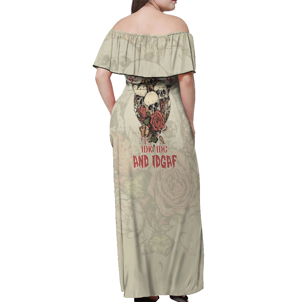 stuck-between-idk-idc-and-idgaf-skull-off-shoulder-maxi-dress