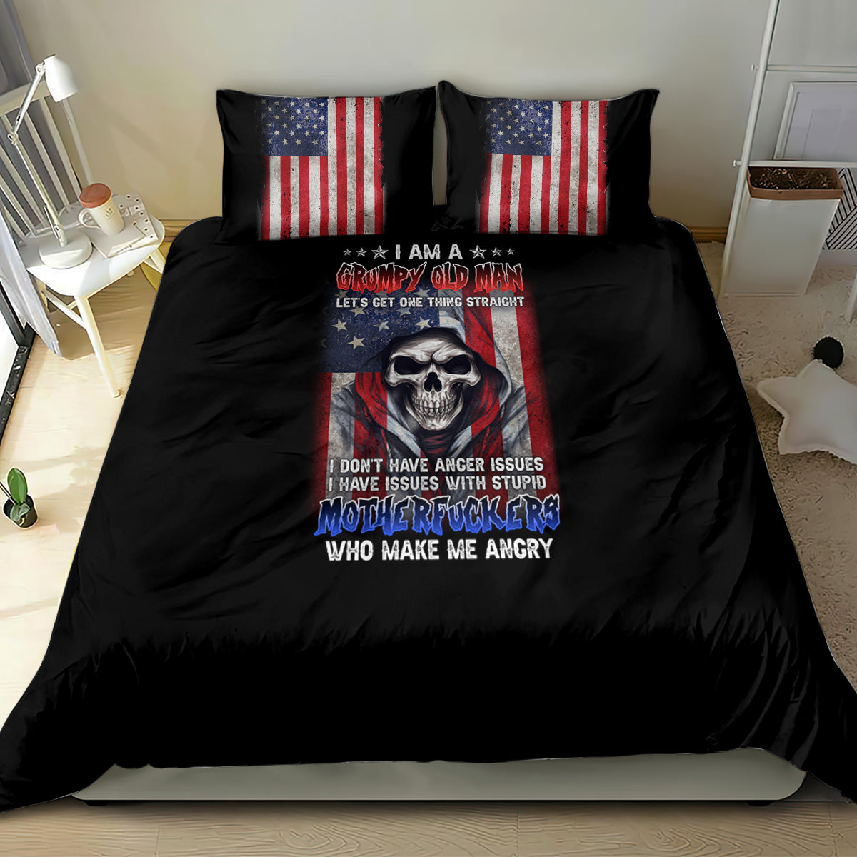 i-am-a-grumpy-old-man-bedding-set