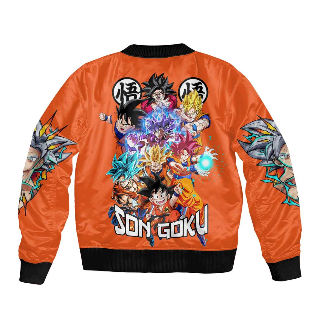 Son Goku V2 Dragon Ball Z Bomber Jacket Anime Style