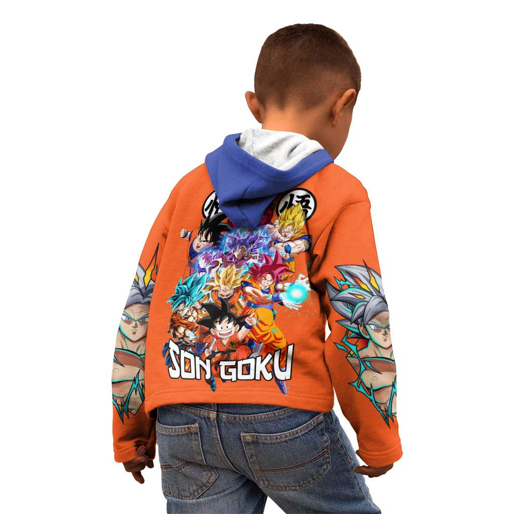 Son Goku V2 Dragon Ball Z Kid Hoodie Anime Style