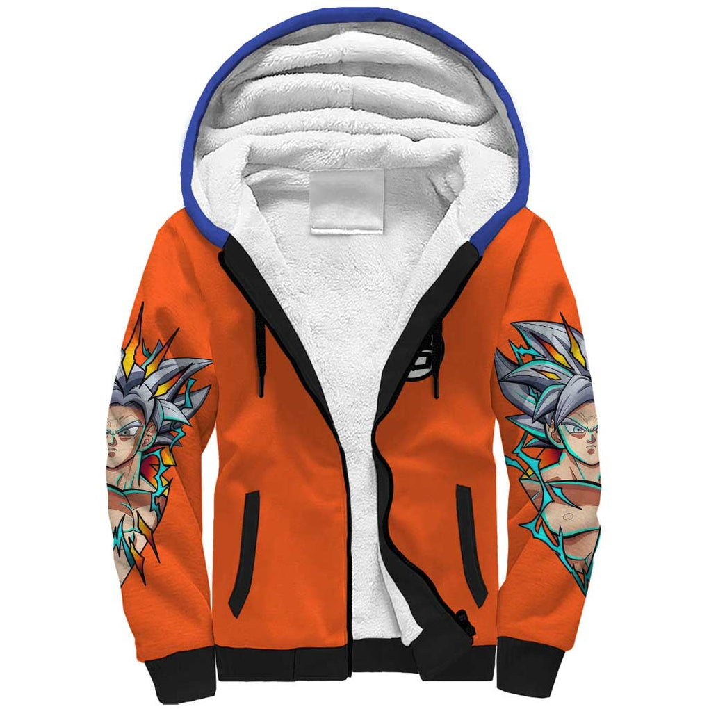 Son Goku V2 Dragon Ball Z Sherpa Hoodie Anime Style