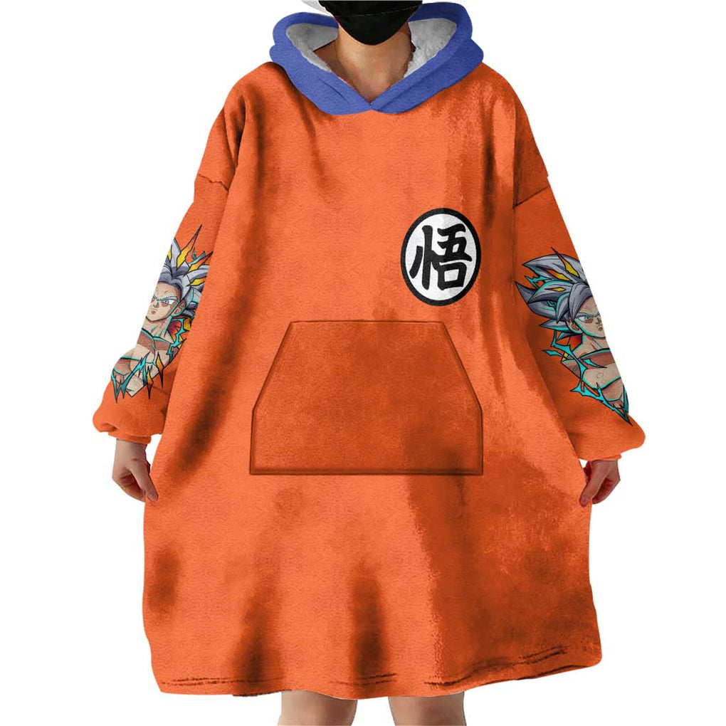 Son Goku V2 Dragon Ball Z Wearable Blanket Hoodie Anime Style