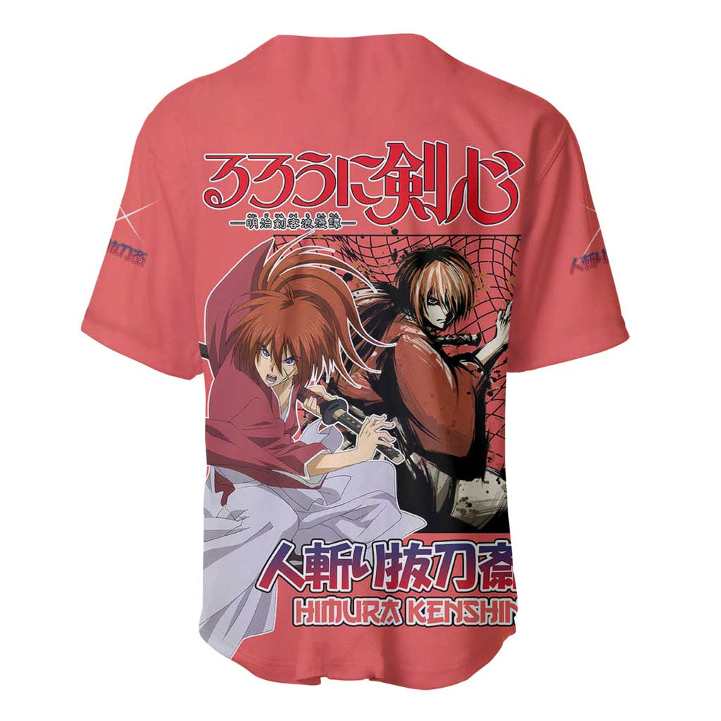 Himura Rurouni Kenshin S Baseball Jersey Anime Style