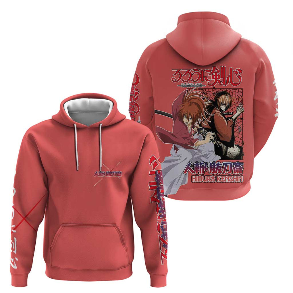 Himura Rurouni Kenshin S Hoodie Anime Style