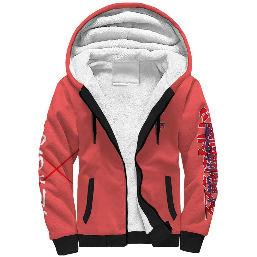 Himura Rurouni Kenshin S Sherpa Hoodie Anime Style