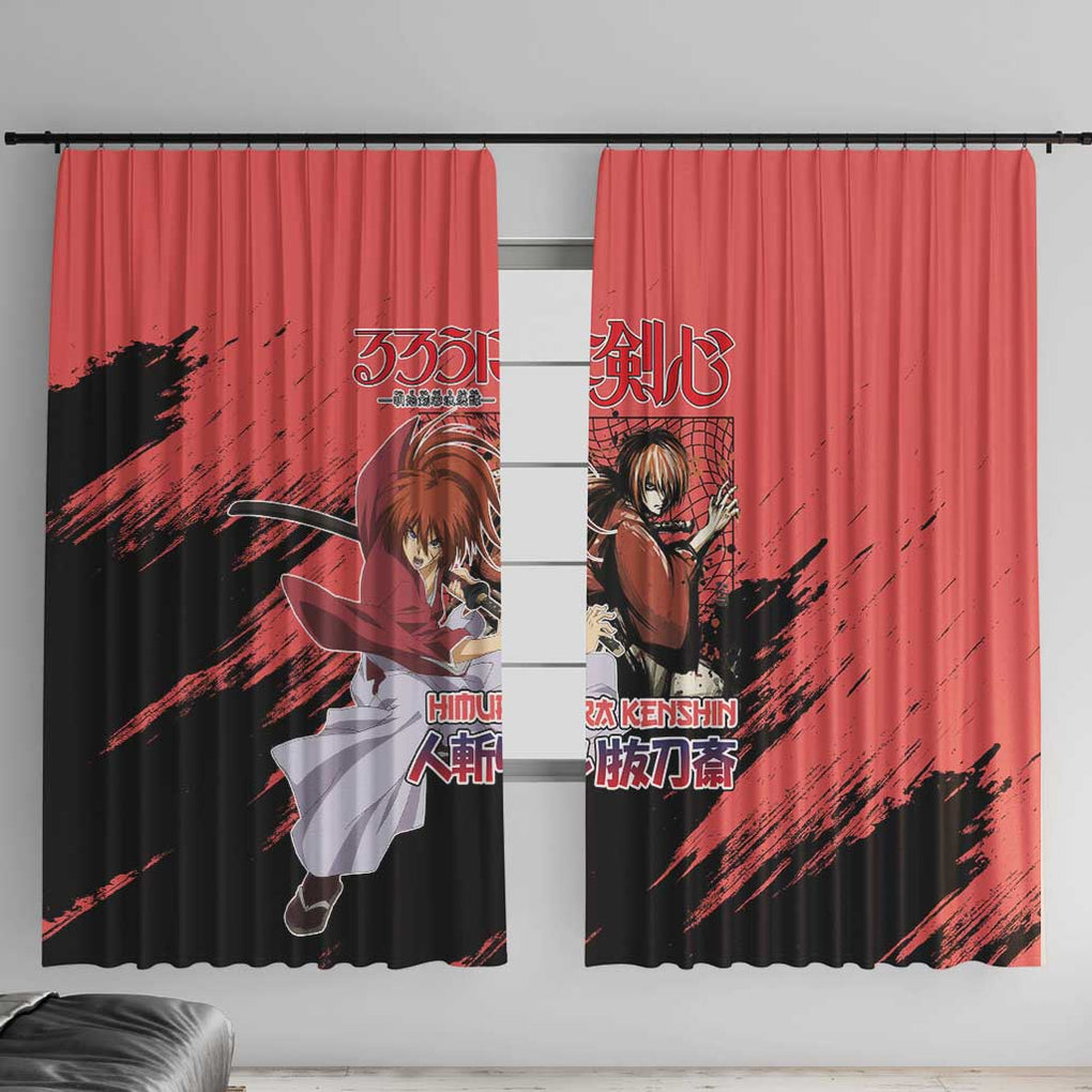Himura Rurouni Kenshin S Window Curtain Anime Style