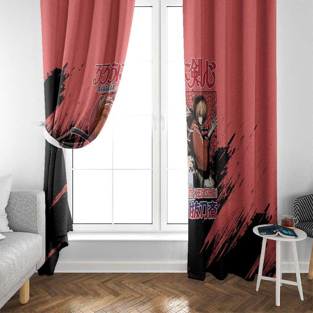 Himura Rurouni Kenshin S Window Curtain Anime Style