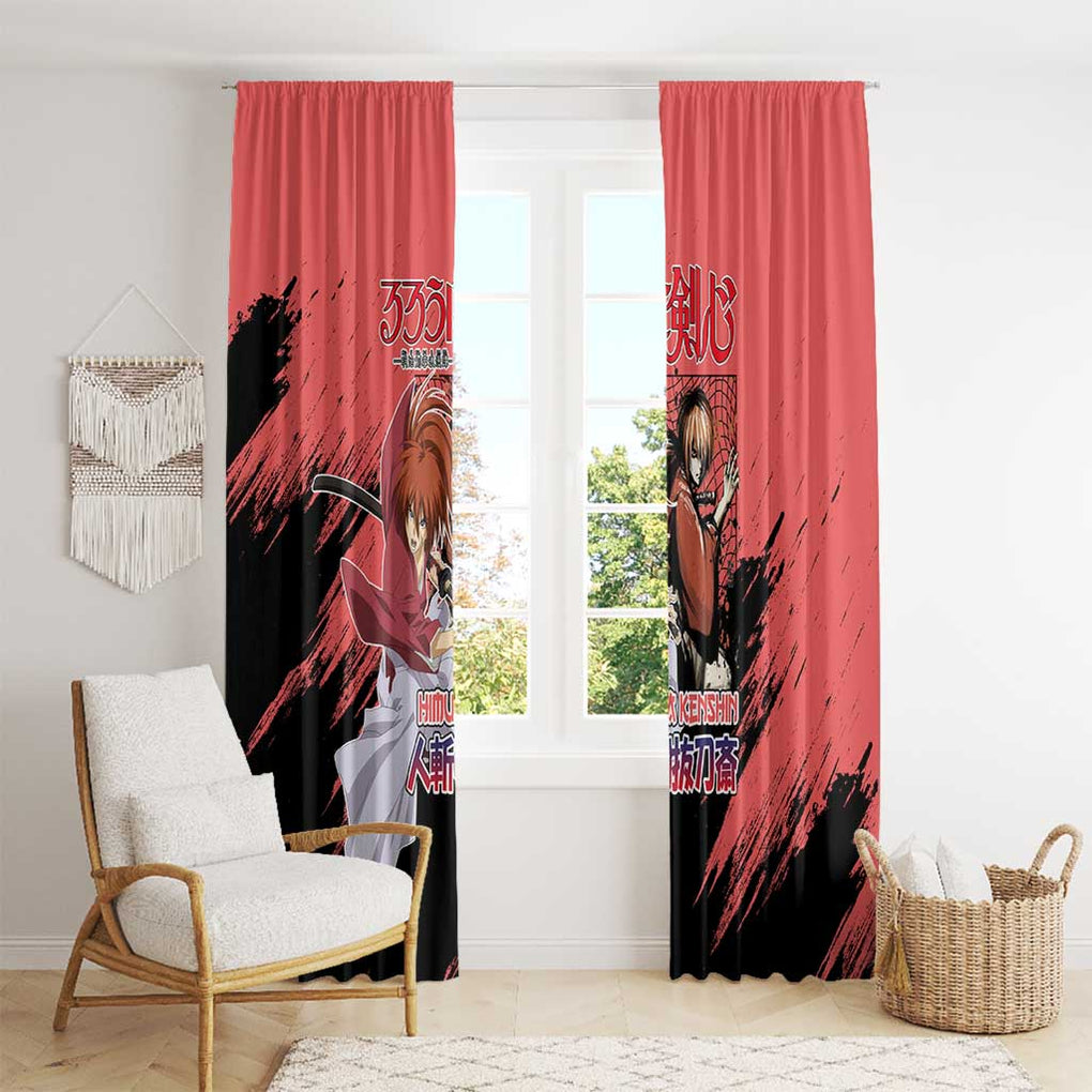 Himura Rurouni Kenshin S Window Curtain Anime Style