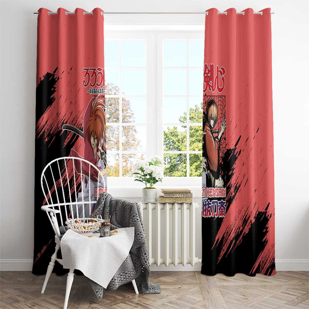 Himura Rurouni Kenshin S Window Curtain Anime Style
