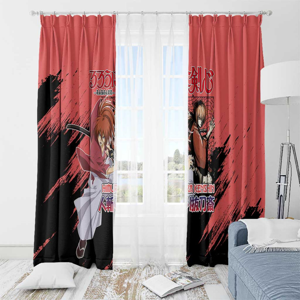 Himura Rurouni Kenshin S Window Curtain Anime Style