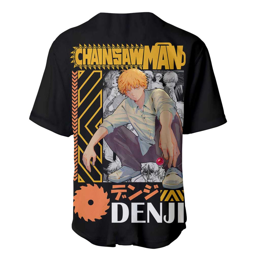 Denji V2 Chainsaw Man Baseball Jersey Anime Style