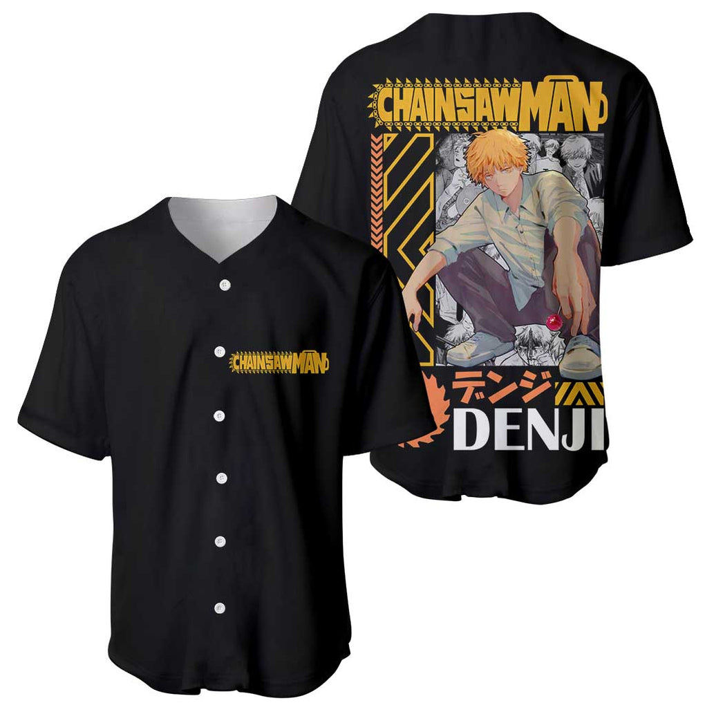 Denji V2 Chainsaw Man Baseball Jersey Anime Style
