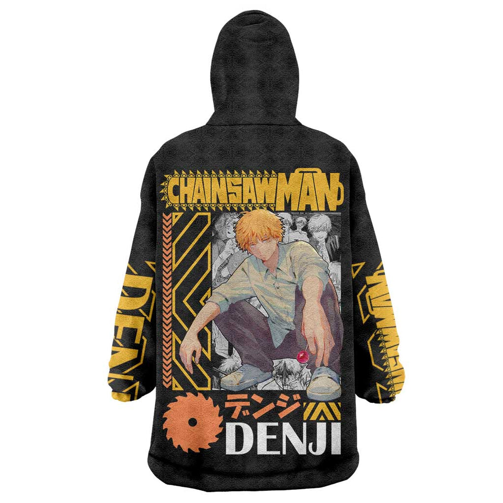 Denji V2 Chainsaw Man Wearable Blanket Hoodie Anime Style