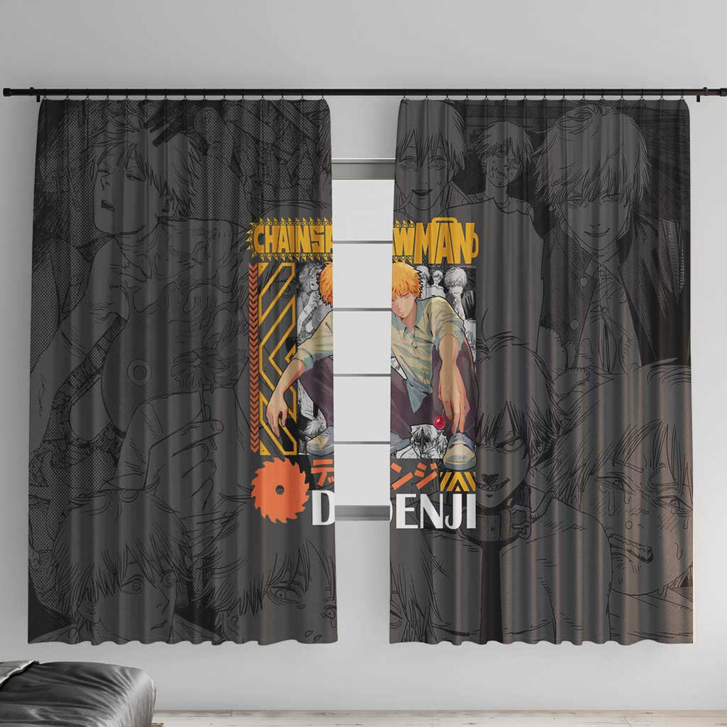 Denji V2 Chainsaw Man Window Curtain Anime Style