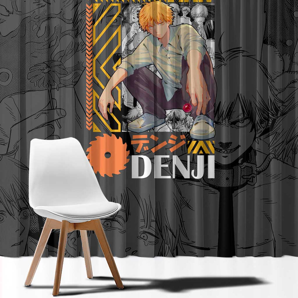 Denji V2 Chainsaw Man Window Curtain Anime Style
