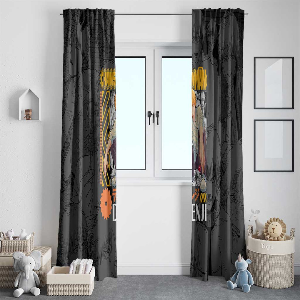 Denji V2 Chainsaw Man Window Curtain Anime Style