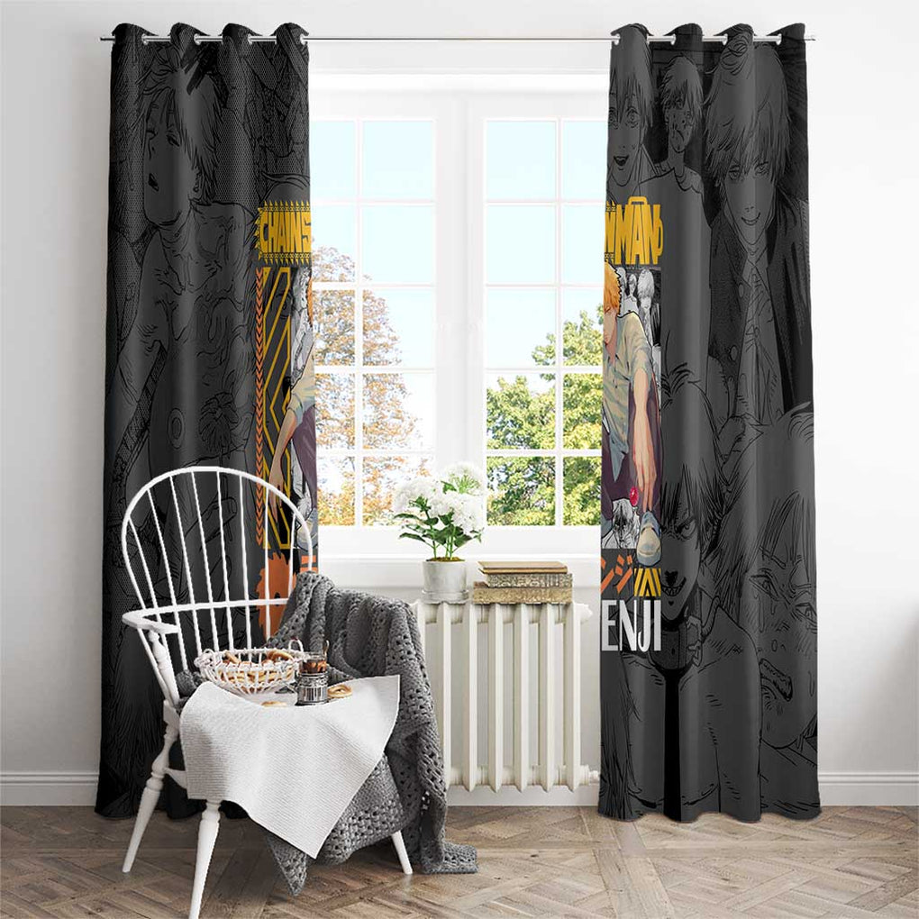 Denji V2 Chainsaw Man Window Curtain Anime Style