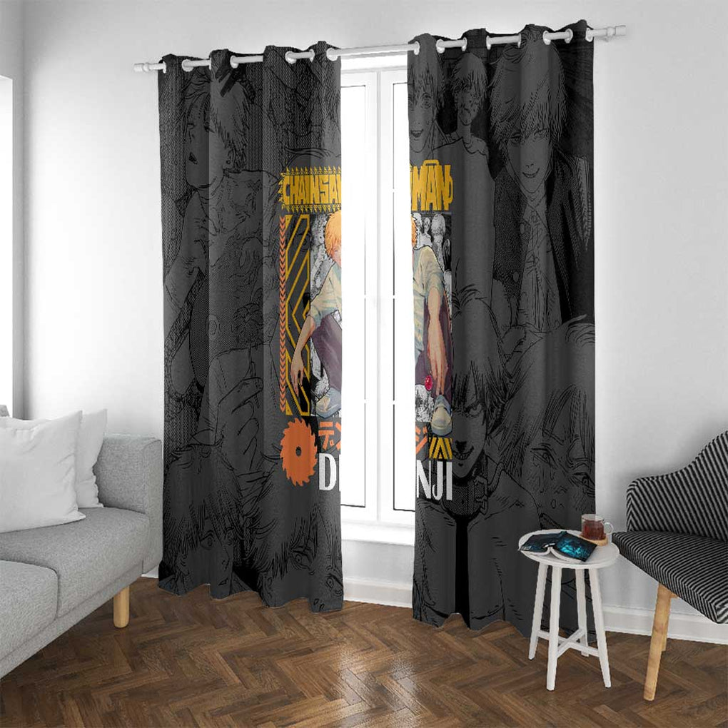 Denji V2 Chainsaw Man Window Curtain Anime Style